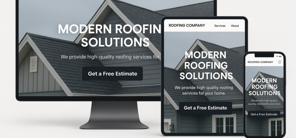 Roofing Website design